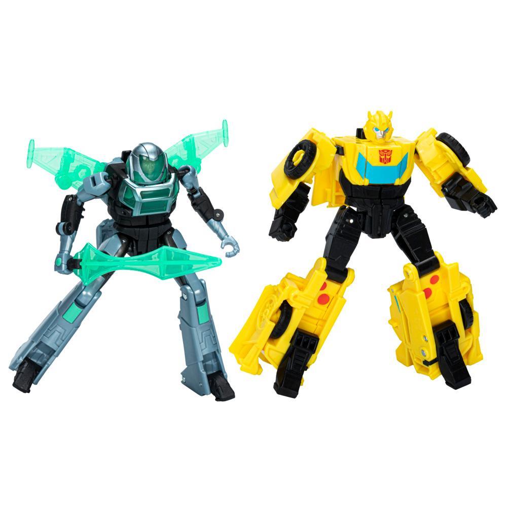 Transformers Toys EarthSpark Cyber-Combiner Bumblebee and Mo Malto