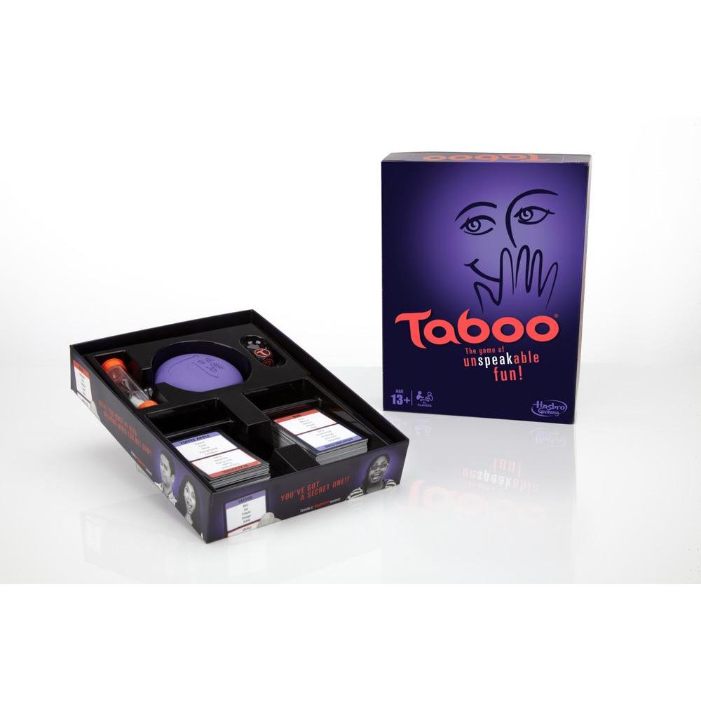 Hasbro Gaming Taboo Classic - Juego de adivinanzas de palabras para fiestas  para adultos y adolescentes, juego de mesa para más de 4 jugadores a