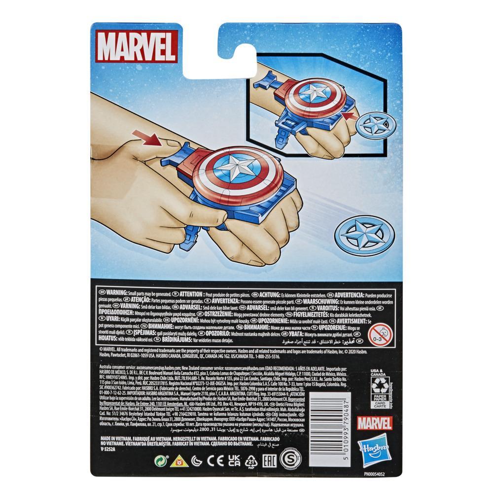 Marvel Nerf Power Moves Avengers Capitán América Escudo Eslinga de  lanzamiento de disco de juguete para niños de 5 años en adelante (exclusivo  de