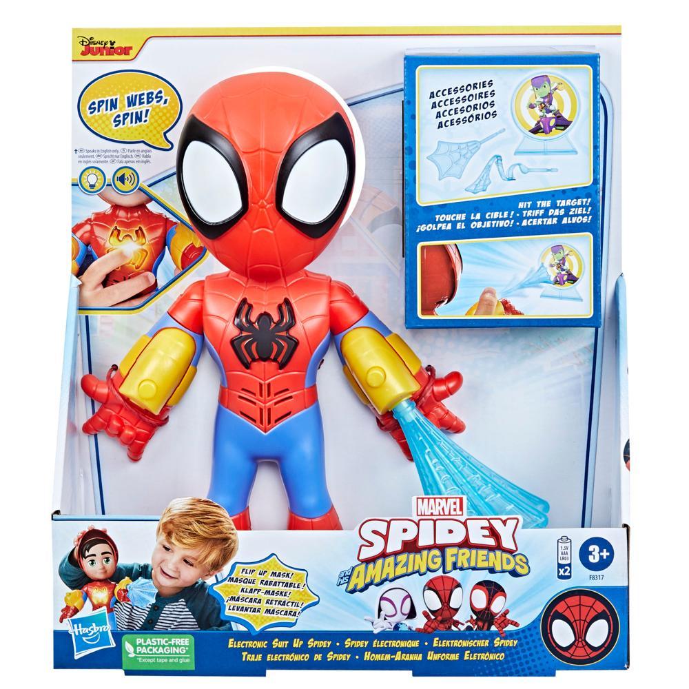 Figurine articulée Spiderman 3 Marvel Super lance-toile Deluxe 33 cm