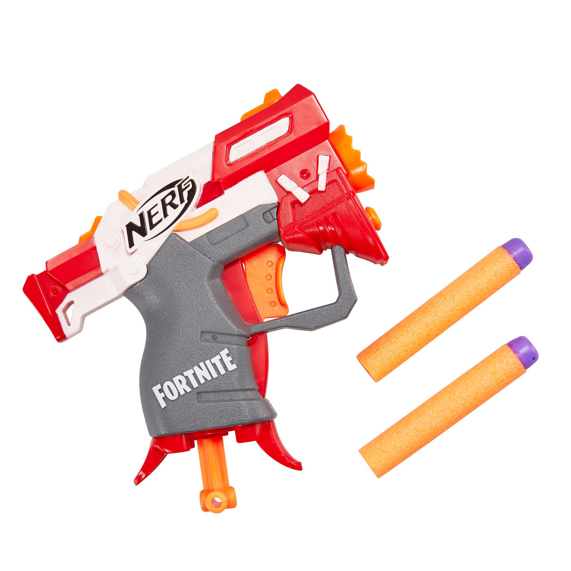 Blaster Fortnite TS Nerf MicroShots, inclut 2 fléchettes Nerf Elite  officielles, pour enfants, ados et adultes - Nerf