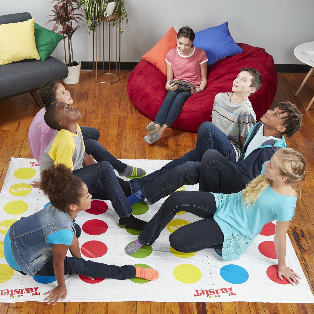 Twister Ultimate – tapis plus grand, point plus coloré, jeu de famille pour  enfants, Parent-enfant, plateau