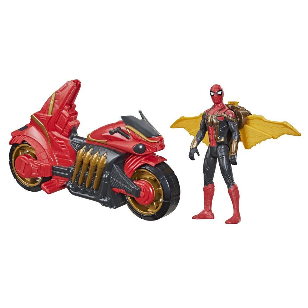 Marvel Spider-Man - Figurine Spider-Man 15 cm et moto - Jouet