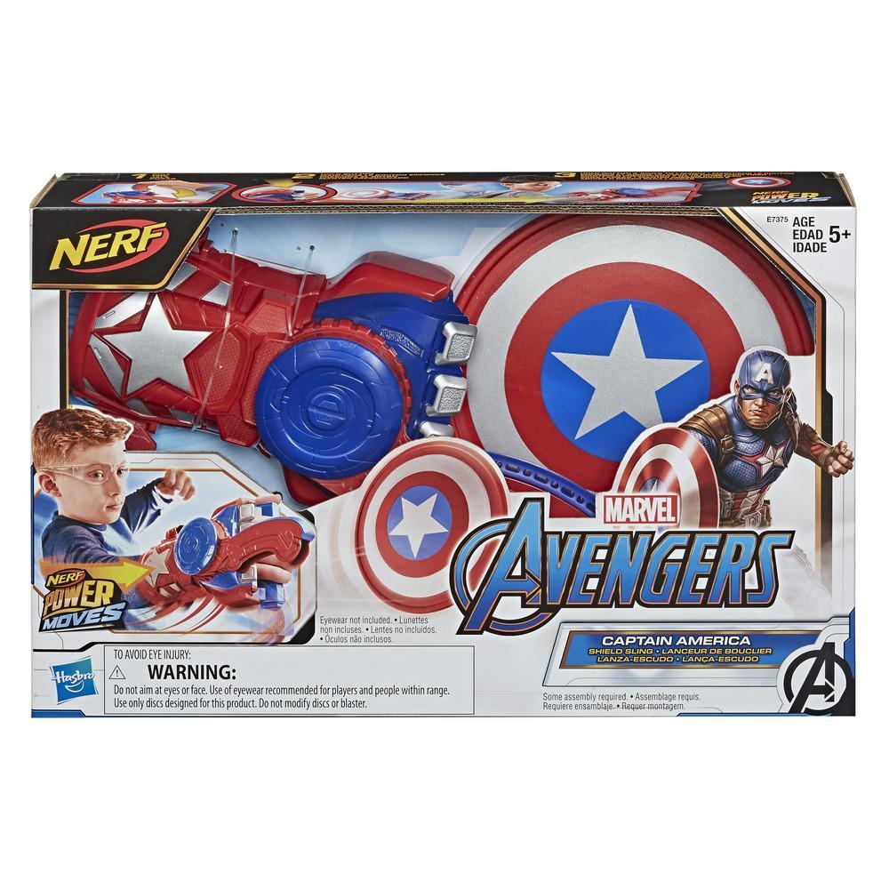 Nerf Power Moves Marvel Avengers Captain America Lanceur de