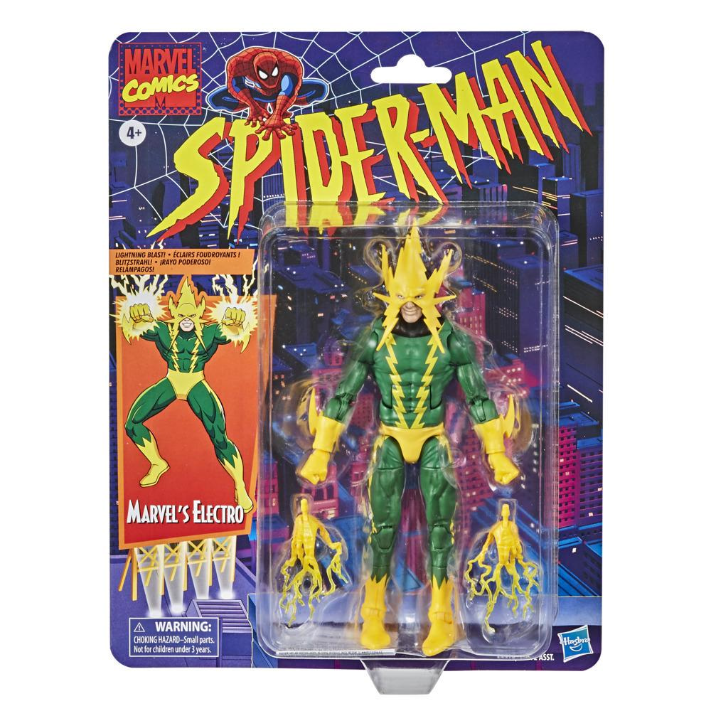 Hasbro Marvel Legends Series Spider-Man 6-inch Collectible Marvel's Electro  Action Figure Toy Retro Collection - Marvel
