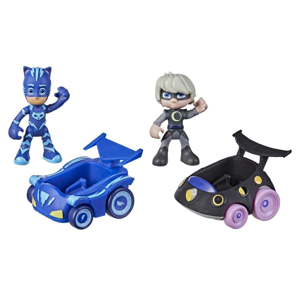 Hasbro - PJ Masks - Super pigiamini, Veicolo Deluxe di Gattoboy,  Gatto-mobile giocattolo con personaggio di Gattoboy, per bambin