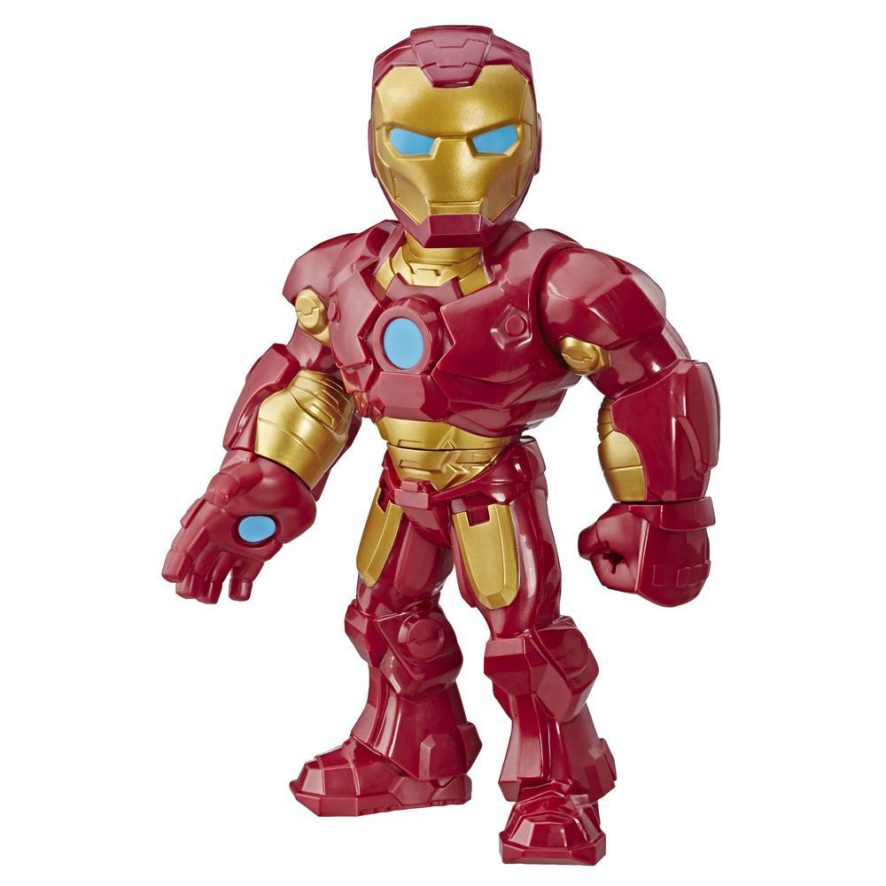 Heroes Mega Mighties Marvel-superheldavonturen Iron Man, actiefiguur van 25 cm om te verzamelen, speelgoed voor kinderen vanaf 3 jaar - Playskool Heroes