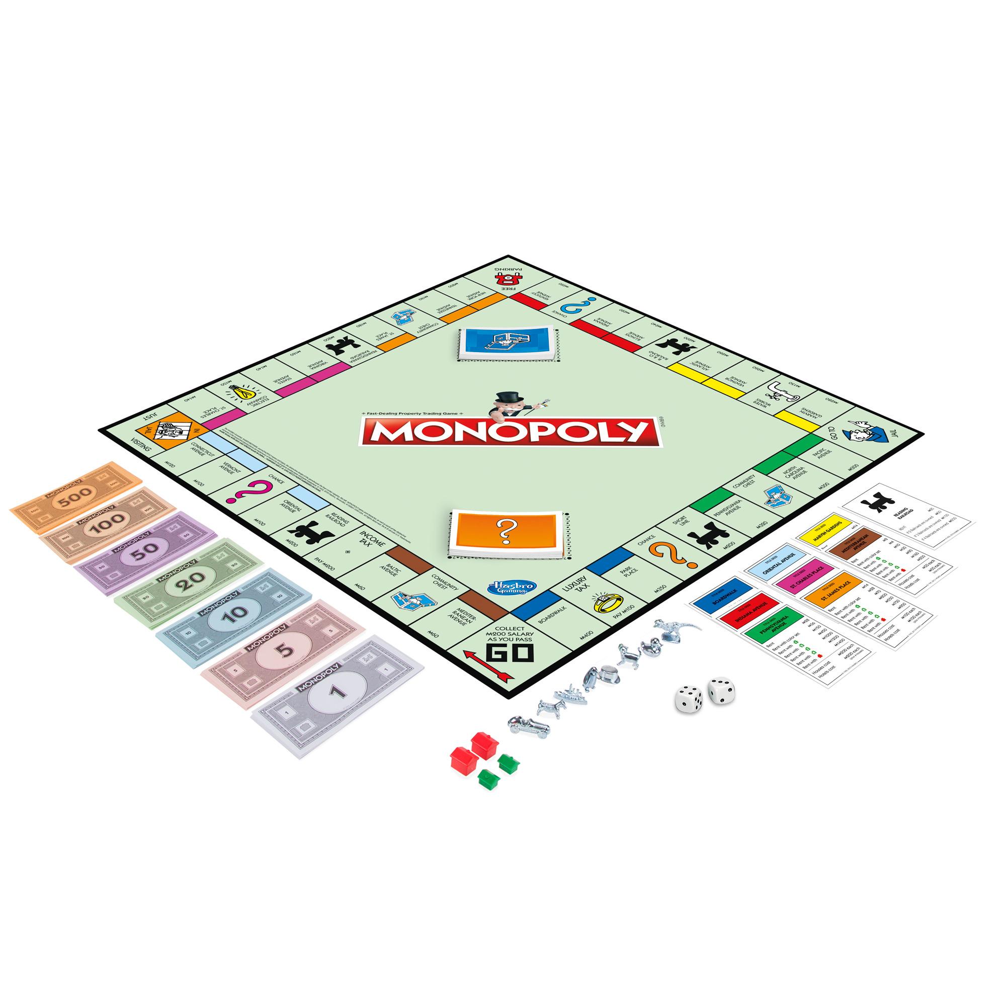 Brinquedo Jogo Hasbro Gaming Monopoly - Jogo para a família. De 2 a 6  jogadores - C1009 - Hasbro, Verde/Vermelho